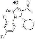 (5S)-4-乙?；?1-(4-氯-2-氟苯基)-5-環(huán)己基-1,5-二氫-3-羥基-2H-吡咯-2-酮結(jié)構(gòu)式_942222-78-8結(jié)構(gòu)式