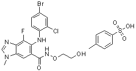 Azd6244(4-methylbenzenesulfonate) Structure,942275-12-9Structure