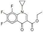 1-Cyclopropyl-6,7,8-trifluoro-1,4-dihydro-4-oxo-3-quinolinecarboxylic acid ethyl ester Structure,94242-51-0Structure