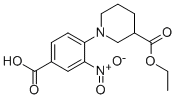 4-[3-(Ethoxycarbonyl)piperidin-1-yl]-3-nitrobenzoic acid Structure,942474-36-4Structure