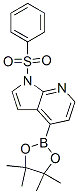 1-(苯磺?；?-4-(4,4,5,5-四甲基-1,3,2-二氧硼烷-2-基)-1H-吡咯并[2,3-b]吡啶結(jié)構(gòu)式_942919-24-6結(jié)構(gòu)式