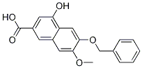 4-Hydroxy-7-methoxy-6-(phenylmethoxy)-2-naphthalenecarboxylic acid Structure,94305-99-4Structure