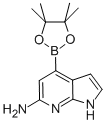 1H-pyrrolo[2,3-b]pyridin-6-amine, 4-(4,4,5,5-tetramethyl-1,3,2-dioxaborolan-2-yl)- Structure,943323-56-6Structure