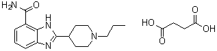 2-(1-Propyl-4-piperidinyl)-1h-benzimidazole-7-carboxamide butanedioic acid Structure,943650-25-7Structure