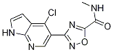 1,2,4-Oxadiazole-5-carboxamide, 3-(4-chloro-1h-pyrrolo[2,3-b]pyridin-5-yl)-n-methyl- Structure,944122-71-8Structure