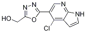 1,3,4-Oxadiazole-2-methanol, 5-(4-chloro-1h-pyrrolo[2,3-b]pyridin-5-yl)- Structure,944123-74-4Structure