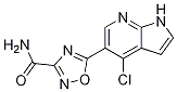 5-(4-氯-1H-吡咯并[2,3-B]吡啶-5-基)-1,2,4-噁二唑-3-羧酰胺結(jié)構(gòu)式_944124-22-5結(jié)構(gòu)式