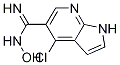 1H-pyrrolo[2,3-b]pyridine-5-carboximidamide, 4-chloro-n-hydroxy- Structure,944124-56-5Structure