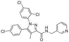 N-(3-aminomethyl-pyridyl)-5-(4-chlorophenyl)-1-(2,4-dichlorophenyl)-4-methylpyrazol-3-carboxamide Structure,944154-76-1Structure