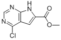 4-Chloro-7h-pyrrolo[2,3-d]pyrimidine-6-carboxylic acid methyl ester Structure,944709-69-7Structure