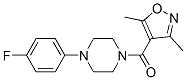 Methanone, (3,5-dimethyl-4-isoxazolyl)[4-(4-fluorophenyl)-1-piperazinyl]- Structure,945201-72-9Structure