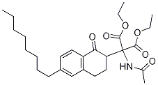 Diethyl2-acetamido-2-(6-octyl-1-oxo-1,2,3,4-tetrahydronaphthalen-2-yl)malonate Structure,945632-79-1Structure