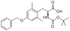 (S)-3-(4-芐氧基-2,6-二甲基苯基)-2-叔丁氧基羰基氨基丙酸結(jié)構(gòu)式_945669-52-3結(jié)構(gòu)式