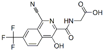 n-[[1-氰基-4-羥基-7-(三氟甲基)-3-異喹啉]羰基]-甘氨酸結(jié)構(gòu)式_945739-69-5結(jié)構(gòu)式