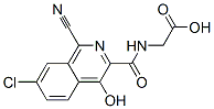 n-[(7-氯-1-氰基-4-羥基-3-異喹啉)羰基]-甘氨酸結(jié)構(gòu)式_945739-70-8結(jié)構(gòu)式