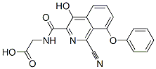 Glycine, n-[(1-cyano-4-hydroxy-8-phenoxy-3-isoquinolinyl)carbonyl]- Structure,945739-71-9Structure