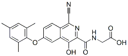 n-[[1-氰基-4-羥基-6-(2,4,6-三甲基苯氧基)-3-異喹啉]羰基]-甘氨酸結(jié)構(gòu)式_945739-88-8結(jié)構(gòu)式