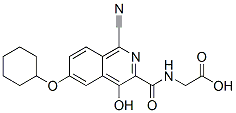 n-[[1-氰基-6-(環(huán)己氧基)-4-羥基-3-異喹啉]羰基]-甘氨酸結(jié)構式_945739-91-3結(jié)構式