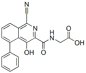 Glycine, n-[(1-cyano-4-hydroxy-5-phenyl-3-isoquinolinyl)carbonyl]- Structure,945740-12-5Structure