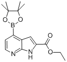 1H-pyrrolo[2,3-b]pyridine-2-carboxylic acid, 4-(4,4,5,5-tetramethyl-1,3,2-dioxaborolan-2-yl)-, ethyl ester Structure,945865-21-4Structure