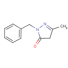 1-Benzyl-3-methyl-2-pyrazolin-5-one Structure,946-23-6Structure