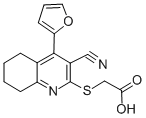 {[3-Cyano-4-(2-furyl)-5,6,7,8-tetrahydroquinolin-2-yl]thio}aceticacid Structure,94640-13-8Structure