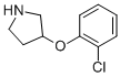 3-(2-Chlorophenoxy)pyrrolidine Structure,946715-25-9Structure