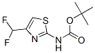 Tert-butyl(4-(difluoromethyl)thiazol-2-yl)carbamate Structure,947179-19-3Structure