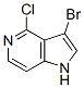 3-Bromo-4-chloro-1H-pyrrolo[3,2-c]pyridine Structure,947238-42-8Structure