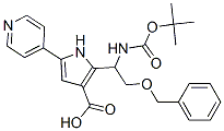  2-[1-[[(1,1-二甲基乙氧基)羰基]氨基]-2-(苯基甲氧基)乙基]-5-(4-吡啶)-1H-吡咯-3-羧酸結(jié)構(gòu)式_947327-43-7結(jié)構(gòu)式