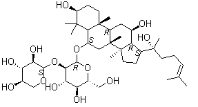 20(R)-三七皂苷 R2結(jié)構(gòu)式_948046-15-9結(jié)構(gòu)式