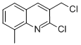 2-Chloro-3-(chloromethyl)-8-methylquinoline Structure,948291-50-7Structure