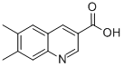 6,7-Dimethylquinoline-3-carboxylic acid Structure,948294-50-6Structure