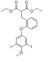 Diethyl 2-(3,5-diiodo-4-(4-methoxyphenoxy)benzyl)malonate Structure,94861-76-4Structure