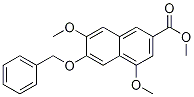 4,7-Dimethoxy-6-(phenylmethoxy)-2-naphthalenecarboxylic acid methyl ester Structure,94875-72-6Structure