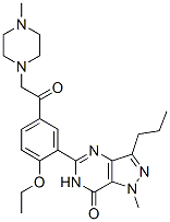 5-{2-Ethoxy-5-[(4-methyl-1-piperazinyl)acetyl]phenyl}-1-methyl-3-propyl-1,4-dihydro-7H-pyrazolo[4,3-d]pyrimidin-7-one Structure,949091-38-7Structure