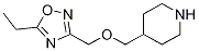 4-(5-Ethyl-[1,2,4]oxadiazol-3-ylmethoxymethyl)-piperidine Structure,949100-22-5Structure