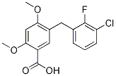 5-[(3-Chloro-2-fluorophenyl)methyl]-2,4-dimethoxy-benzoic acid Structure,949465-79-6Structure