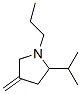 Pyrrolidine, 4-methylene-2-(1-methylethyl)-1-propyl- (9ci) Structure,94956-96-4Structure