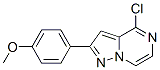 4-Chloro-2-(4-methoxy)-phenylpyrazolo[1.5-a]pyrazine Structure,950266-84-9Structure