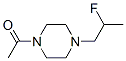 1-[4-(2-氟丙基)-1-哌嗪]-乙酮結(jié)構(gòu)式_950692-79-2結(jié)構(gòu)式