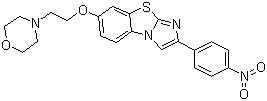 7-(2-Morpholin-4-yl-ethoxy)-2-(4-nitrophenyl)imidazo[2,1-b][1,3]-benzothiazole Structure,950769-60-5Structure