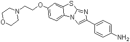 2-(4-Aminophenyl)-7-(2-morpholin-4-yl-ethoxy)imidazo[2,1-b]-[1,3]benzothiazole Structure,950769-61-6Structure