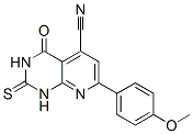 Pyrido[2,3-d]pyrimidine-5-carbonitrile, 1,2,3,4-tetrahydro-7-(4-methoxyphenyl)-4-oxo-2-thioxo- Structure,950829-80-8Structure