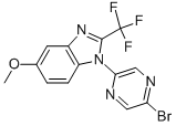 1H-Benzimidazole, 1-(5- bromo-2-pyrazinyl)-5-methoxy-2-(trifluoromethyl)- Structure,950845-98-4Structure