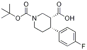 (3R,4r)-1-(tert-butoxycarbonyl)-4-(4-fluorophenyl)piperidine-3-carboxylicacid Structure,951167-03-6Structure