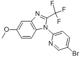 1H-Benzimidazole, 1-(5-bromo-2-pyridinyl)-5-methoxy-2- (trifluoromethyl)- Structure,951238-11-2Structure