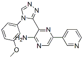 2-Pyrazinamine, 3-[4-(3-methoxyphenyl)-4h-1,2,4-triazol-3-yl]-5-(3-pyridinyl)- Structure,951251-59-5Structure