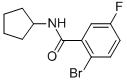 N-cyclopentyl-2-bromo-5-fluorobenzamide Structure,951884-13-2Structure