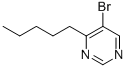 5-Bromo-4-pentylpyrimidine Structure,951884-34-7Structure